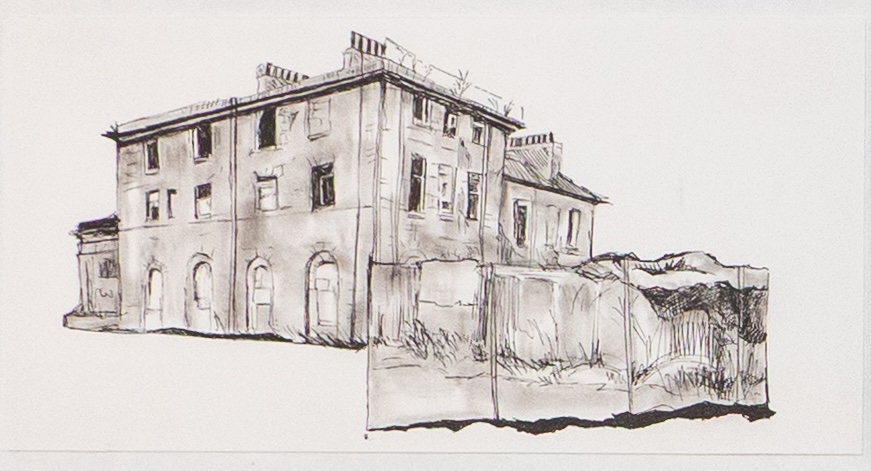 Experiments in watercolour wash and fine-liner.