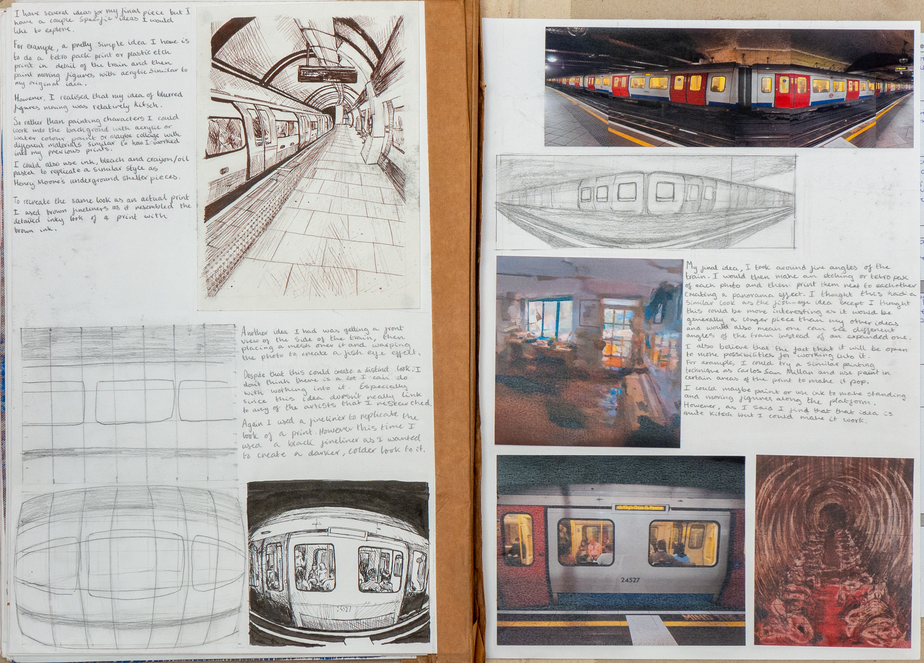 Tube train sketches